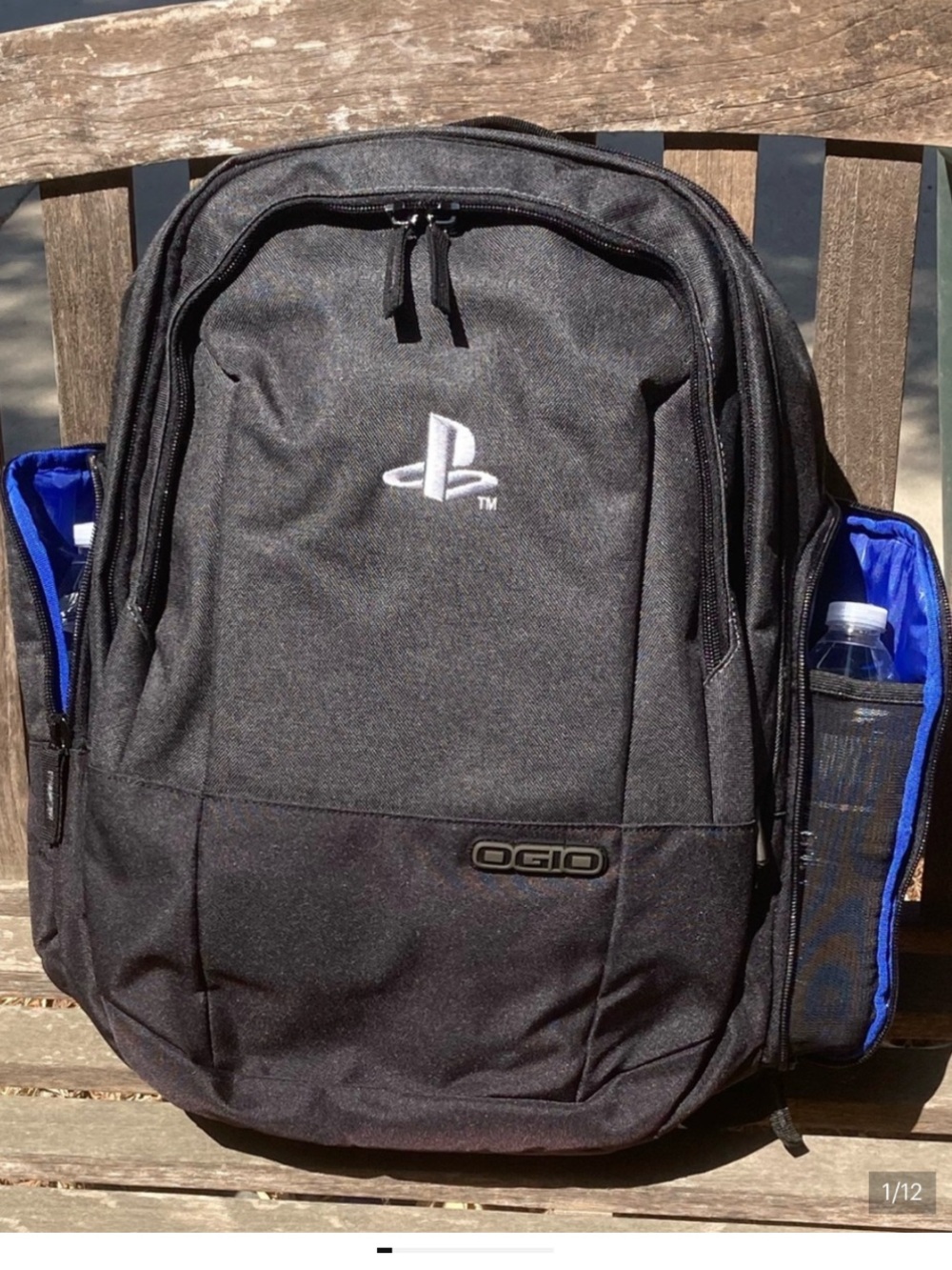 OGIO Backpack Black and Gray with Blue Accents New